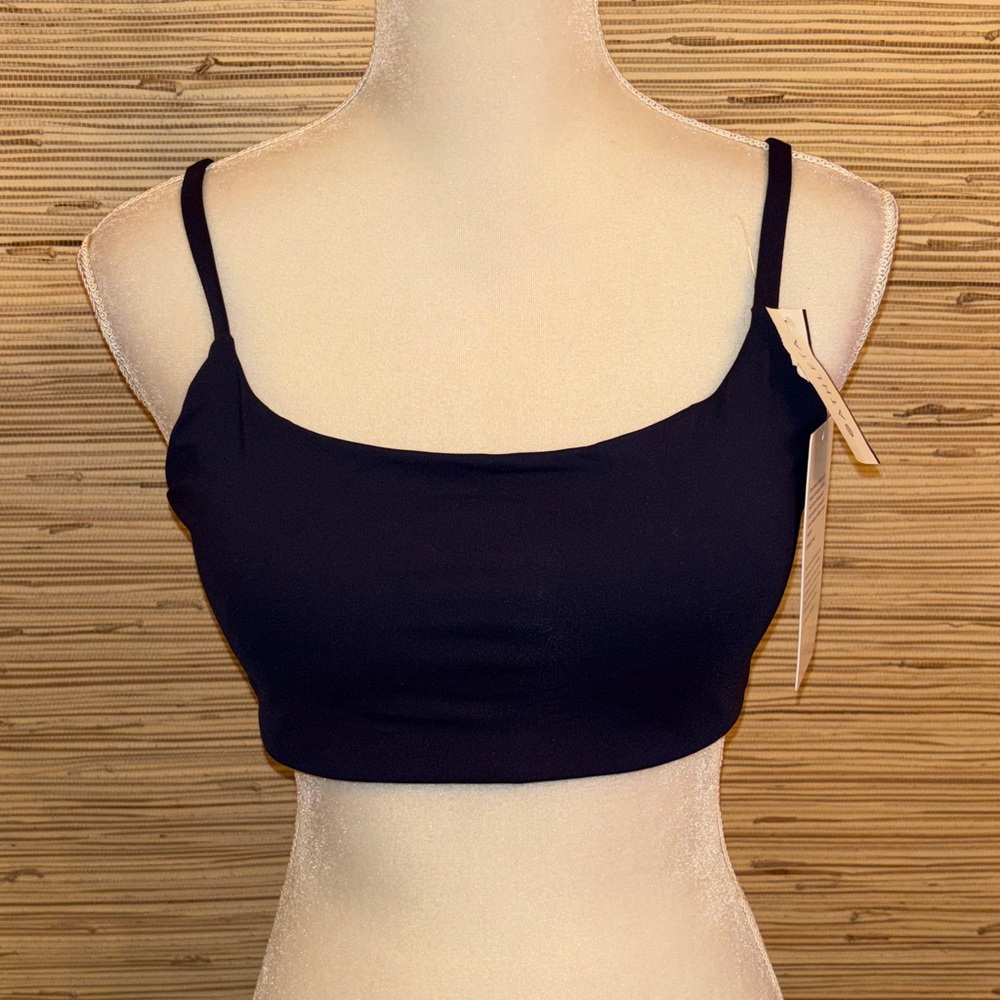 Athleta swim Navy Scoop Bikini Top D DD nwt new large
